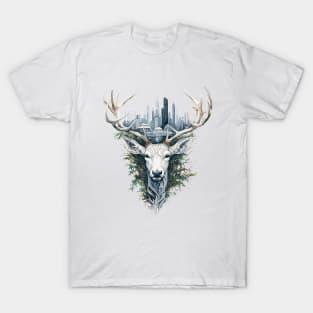 Stag Deer Animal Beauty Nature Wildlife Discovery T-Shirt